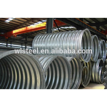 half circle galvanized corrugated steel culvert pipe